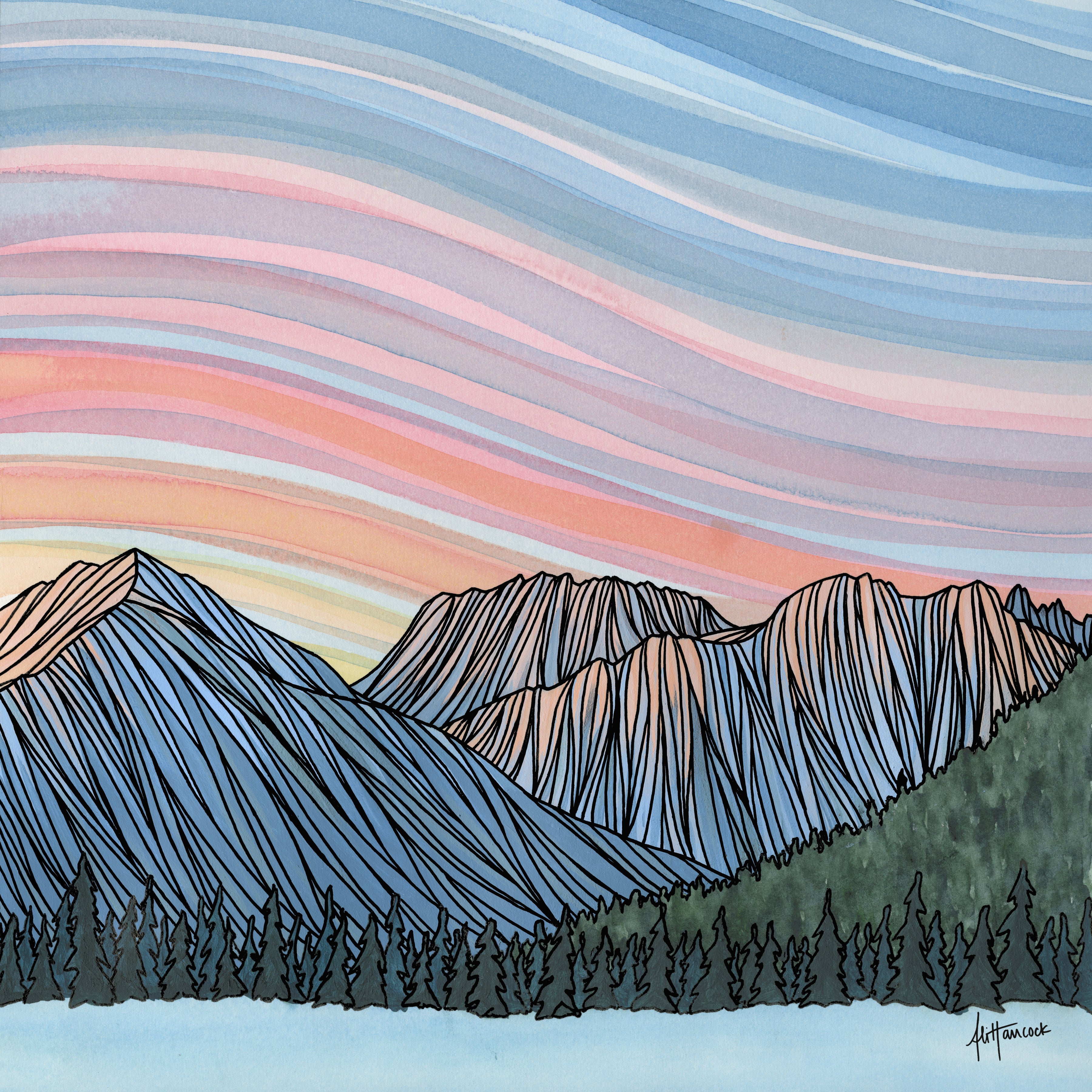 Sleeping Lady Alpenglow